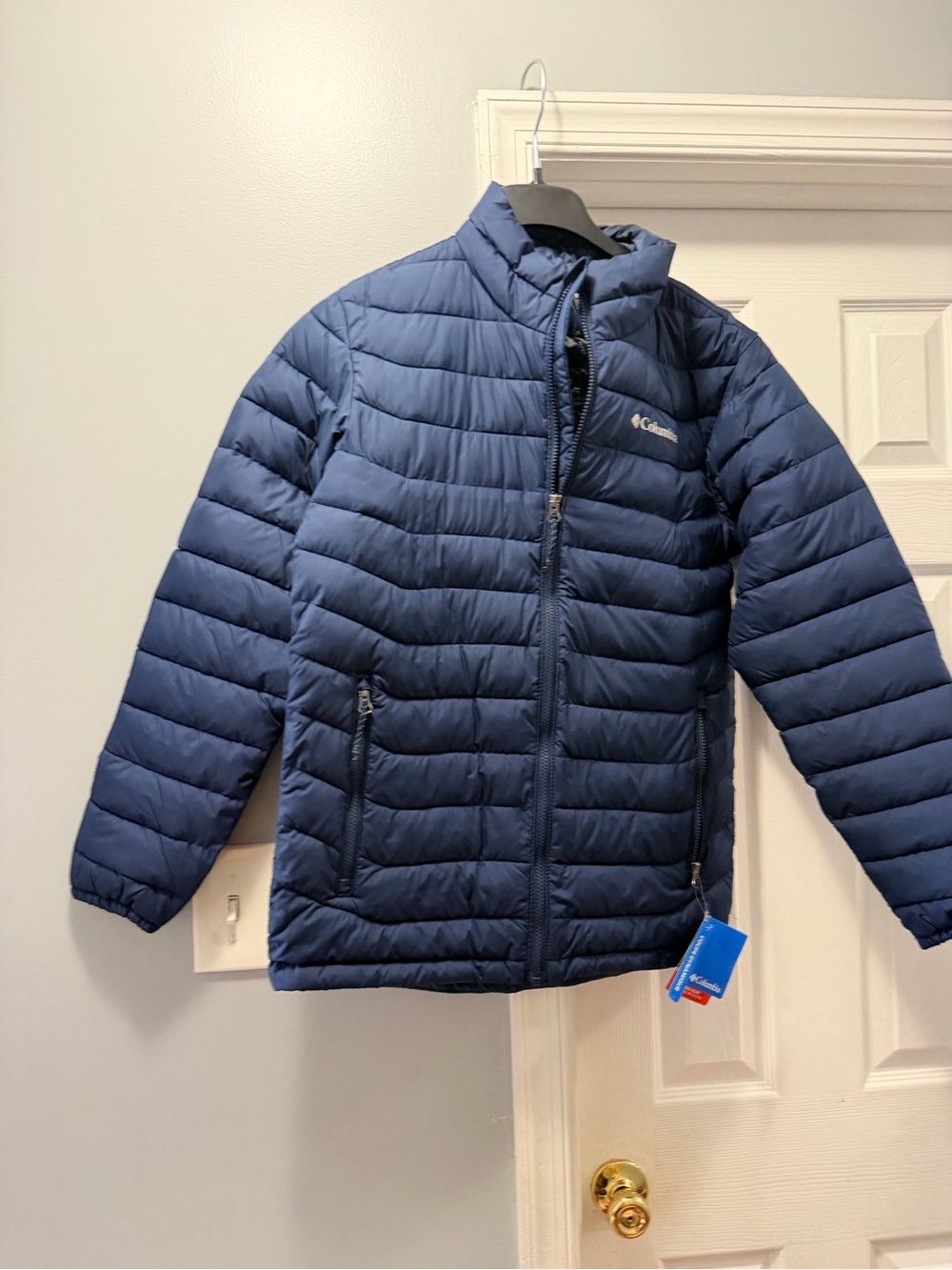 Columbia Blue and Navy Powder Lite II Jacket